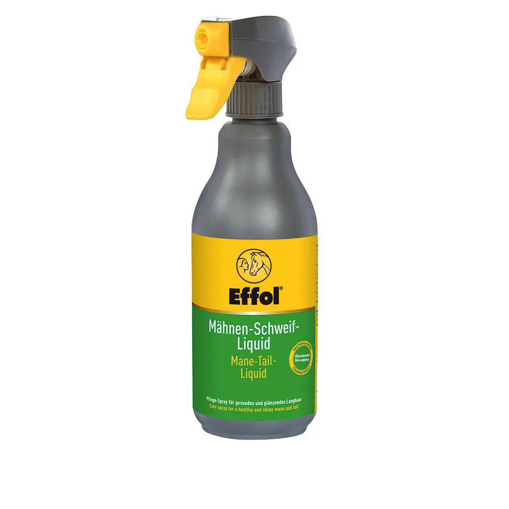 A bottle of Effol mane and tail liquid on a white background