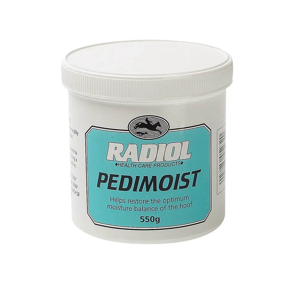 Container of Radiol Pedimoist on a white background